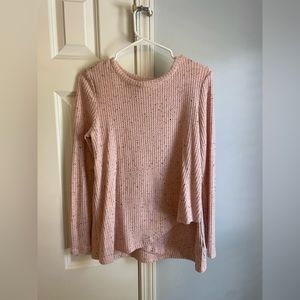 Nursing/Maternity top- Long sleeve pink thermal